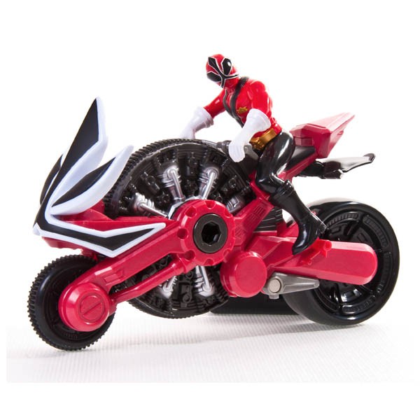 Мотоцикл с Могучим рейнджером фиг. 10см.